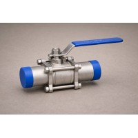 Кран шаровый приварной DN10 сталь AISI 304
